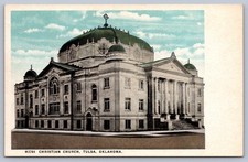 Postcard Tulsa Oklahoma Christian Church Fred Harvey