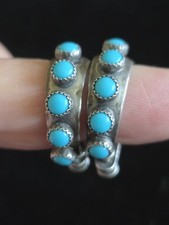 VTG Southwest Native American Sterling/14K Fred Harvey Era Charms Earrings Lot - Additional view 2
