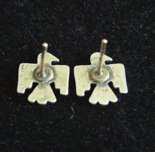 VTG Southwest Native American Sterling/14K Fred Harvey Era Charms Earrings Lot - Additional view 6