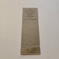 Fred Harvey Restaurants Shops Cleveland Ohio Matchbook Cover (3 - Additional view 1