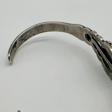 VTG Fred Harvey Era Navajo Sterling Stamped Turquoise Cuff Bracelet 8.8g #bco - Additional view 10