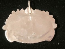 Navajo STERLING Moss Agate PENDANT 2.3