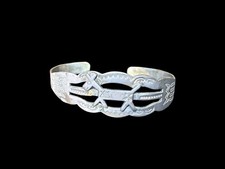 Older Fred Harvey Era Sterling Silver Applied   Horse Cuff - Additional view 1