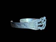 Older Fred Harvey Era Sterling Silver Applied   Horse Cuff - Additional view 6