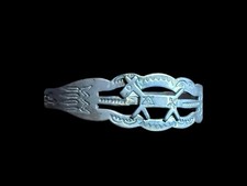 Older Fred Harvey Era Sterling Silver Applied   Horse Cuff - Additional view 7