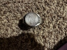 1921 Morgan Silver Dollar Encased (Navajo Sterling Silver Cuff Bracelet) - Additional view 2