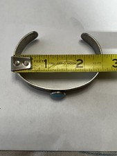 Estate Old FRED HARVEY ERA Navajo Turquoise Silver Cuff Bracelet Stamped ET - Additional view 20