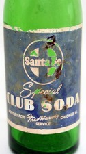 Rare Vintage ACL Santa Fe Special Club Soda Bottle Fred Harvey Service Chicago - Additional view 6