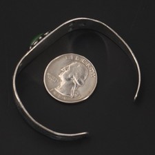 VTG Sterling Silver - NAVAJO Fred Harvey Turquoise Stamped 6