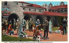 New Mexico - Fred Harvey Indian Building, Albuquerque Postcard