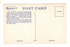 Fred Harvey Map Mileage Chart From Cleveland to Los Angeles Postcard - Additional view 1