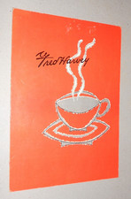 FRED HARVEY SODA FOUNTAIN LUNCHEONETTE MENU 1961. USA
