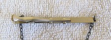 Navajo Indian Fred Harvey Sterling Silver Cowboy Spurs Tie Bar Slide Clasp Pin - Additional view 3