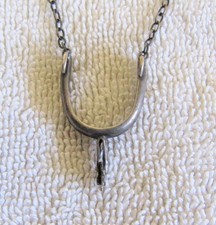 Navajo Indian Fred Harvey Sterling Silver Cowboy Spurs Tie Bar Slide Clasp Pin - Additional view 10