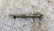 Navajo Indian Fred Harvey Era Sterling Silver Whirling Logs Design Arrow Pin - Additional view 4