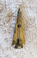 Navajo Indian Fred Harvey Era Sterling Silver Whirling Logs Design Arrow Pin - Additional view 5