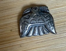 Old Pawn Harvey Era Arrows Thunderbird Turquoise Snake Silver Cuff 6.5” - Additional view 10