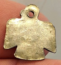 NATIVE AMERICAN Sterling Silver Turquoise THUNDERBIRD Pendant FRED HARVEY ERA - Additional view 3