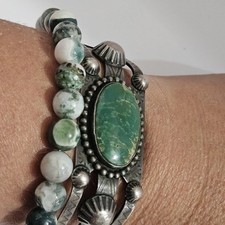 VTG Fred Harvey Era Native American Southwestern Cuff Bracelet - Additional view 17
