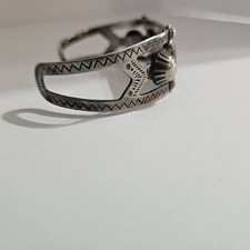 VTG Fred Harvey Era Native American Southwestern Cuff Bracelet - Additional view 4