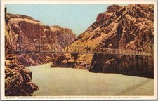 c1910s GRAND CANYON / Fred Harvey Postcard "Kaibaba Suspension Bridge" No H-3956