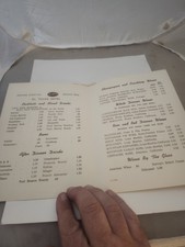 Fred Harvey Services El Tovar Hotel Grand Canyon South Rim AZ Restaurant Menu - Additional view 1