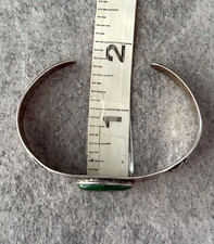 OLD EARLY FRED HARVEY ERA Navajo Turquoise THUNDERBIRD CYCLONE Sterling Bracelet - Additional view 10