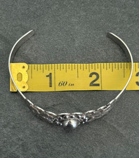 Vintage FRED HARVEY ERA Navajo CONCHO DOME CROSSED ARROW Sterling Bracelet 7 in - Additional view 9