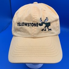 Yellowstone Hat Cap Strap Back Embroidered National Park USA Outdoors Mens