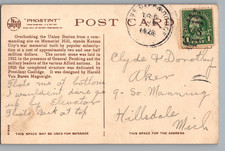 Missouri Kansas City Liberty War Memorial c1928 Fred Harvey Phostint Postcard - Additional view 1