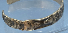 Vintage ALASKA Inuit made Sterling Silver Bracelet Totem pole Fred Harvey era - Additional view 2
