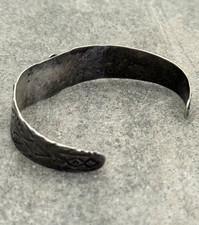 OLD FRED HARVEY ERA THUNDERBIRD Navajo Turquoise Sterling silver Bracelet 7 in - Additional view 8