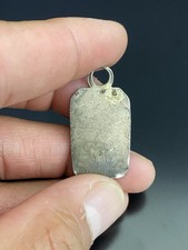 Fred Harvey Era Navajo Sterling Silver VTG Native American Turquoise Pendant - Additional view 6