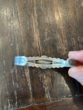 Vintage Navajo Turquoise Cuff Bracelet Sterling Silver, Fred Harvey Era - Additional view 3