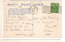 1950 Grand Canyon Fred Harvey Linen Postcard Duck-on-the-Rock Vishnu Temple-PP10 - Additional view 1