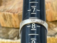 Vintage Fred Harvey Era Navajo Sterling Turquosie SnakeEye Ring sz 7.75--2345.25 - Additional view 5