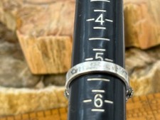 Fred Harvey Era Navajo Sterling Turquosie SnakeEye Beaded Ring sz 5.25--2352.25 - Additional view 5