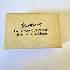 Vintage Fred Harvey La Fonda Curio Shop Box Santa Fe NM Southwest Ephemera