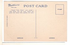 1940s Grand Canyon Fred Harvey Linen Postcard Grand View Point-PP10 - Additional view 1