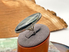 Vintage Fred Harvey Era Native American Labradorite Sterling Ring sz 5.5--327.25 - Additional view 3