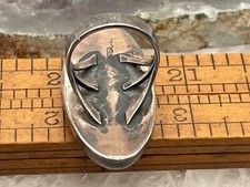 Vintage Fred Harvey Era Native American Labradorite Sterling Ring sz 5.5--327.25 - Additional view 6