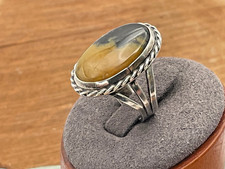 Vintage Fred Harvey Era Native American Jasper Sterling Ring sz 6.75--328.25 - Additional view 3