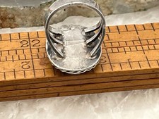 Vintage Fred Harvey Era Native American Jasper Sterling Ring sz 6.75--328.25 - Additional view 5
