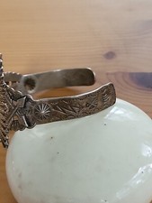 FRED HARVEY Era  Turquoise  & Sterling Arrows Cuff Bracelet Rare Vintage - Additional view 11