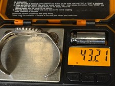 Vintage Native Navajo Fred Harvey Era Black Onyx Sterling Cuff Bracelet--2369.25 - Additional view 5