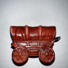 Vintage Celluloid Covered Wagon Figural Tape Measure Orig Fred Harvey  - Additional view 5