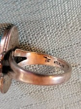 Vintage Turquoise Ring Sterling Silver 5 Bell Trading Fred Harvey Era Southwest - Additional view 5