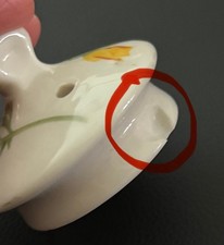 AT&Santa Fe Railroad/Fred Harvey Chocolate Pot LID ONLY w/Two Flange Chips - Additional view 2