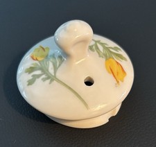 AT&Santa Fe Railroad/Fred Harvey Chocolate Pot LID ONLY w/Two Flange Chips