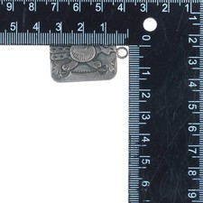 Art Lewis Choctaw sterling silver Fred Harvey era roadrunner pendant/fob/charm - Additional view 4